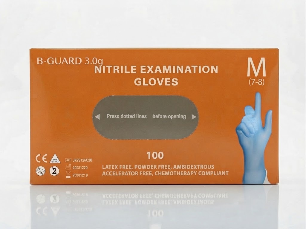 Caja de guantes de examen de nitrilo del catálogo de Bartolomé Podestá