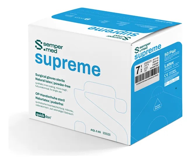 Caja de guantes quirúrgicos Sempermed Supreme